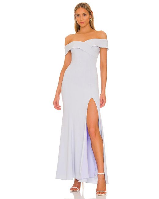 Lovers + Friends Synthetic The Hailey Gown in Baby Blue (Blue) Lyst