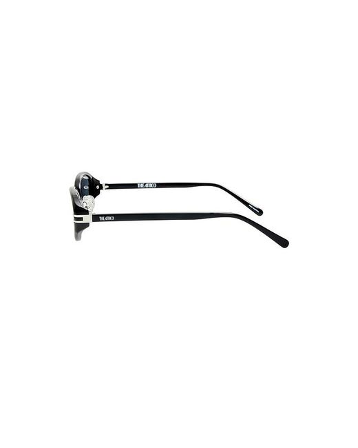 The Attico Black Oval Sunglasses