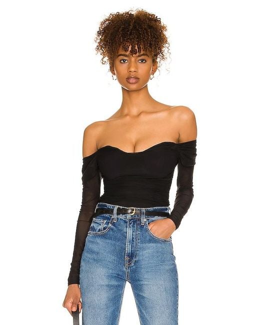 MAJORELLE Black Constance Top