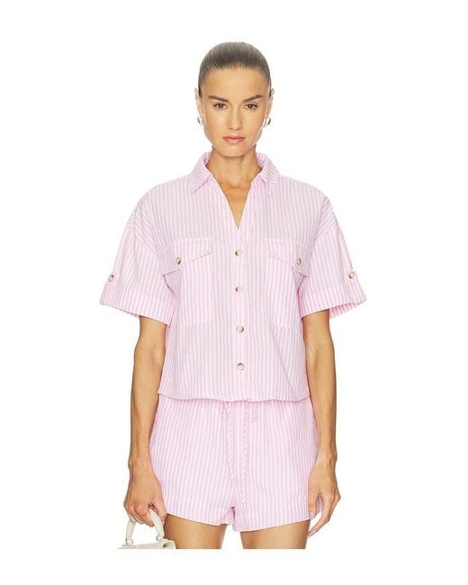 Blank NYC White Button Up Top