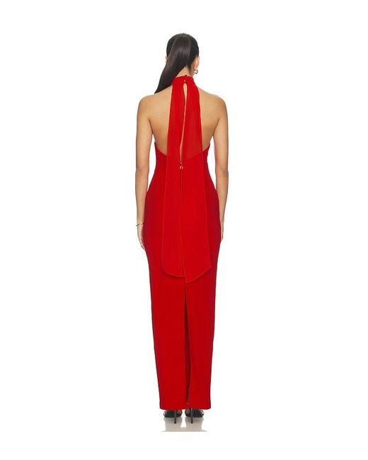 Nookie Red Martini Halter Gown