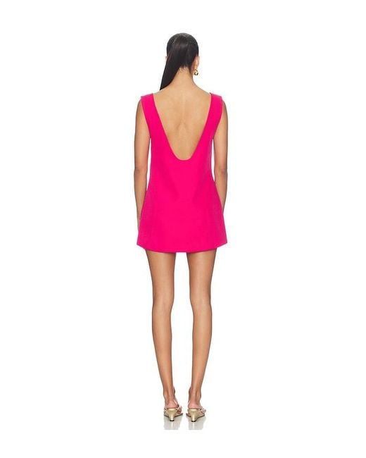 YELLOW THE LABEL Pink Bird Of Paradise Dress