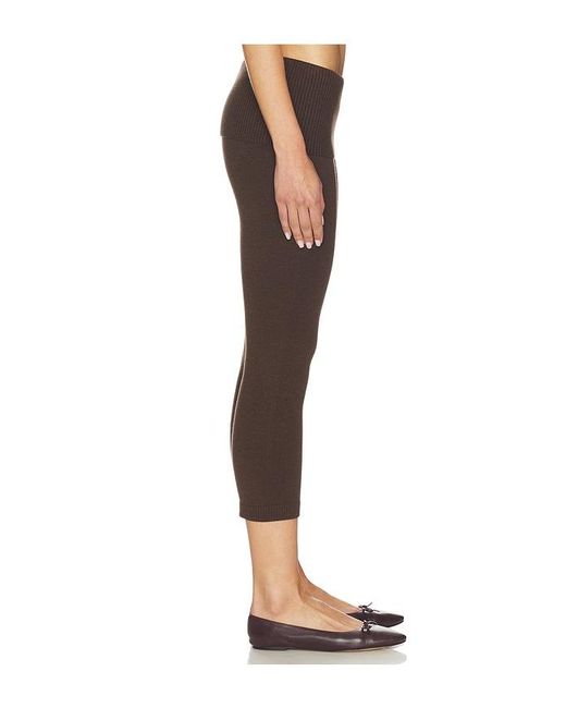 Frankie's Bikinis Brown Milo Cloud Knit Capri Pant