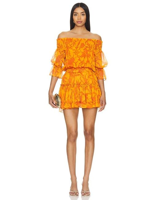 MISA Los Angles Orange Darla Dress