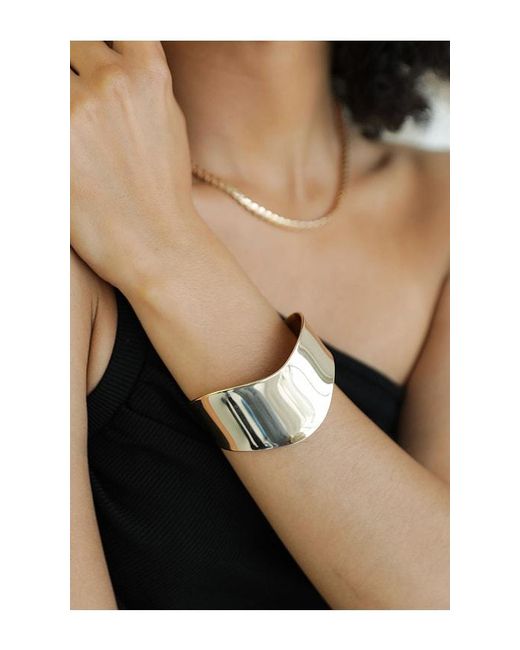 Ettika White Smooth Cuff Bracelet