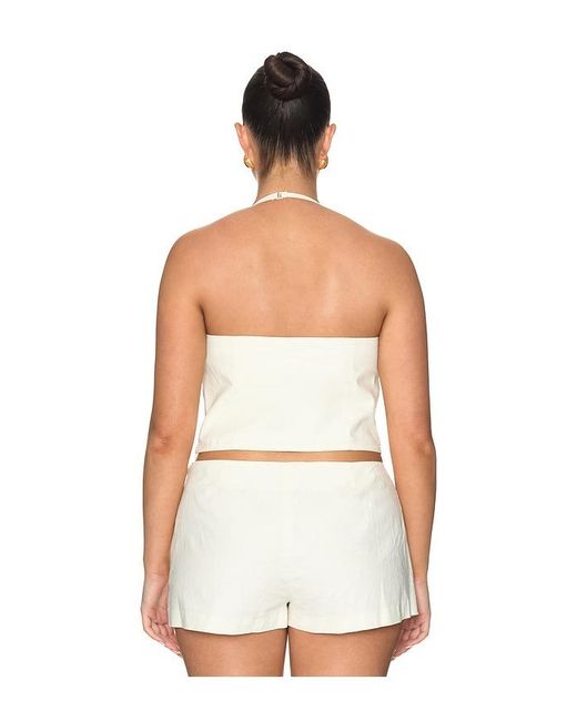L'academie White 'Academie Kora Linen Top