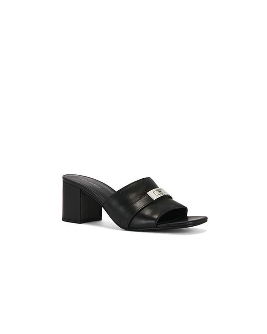 Tory Burch Black Leelee Heeled Mule