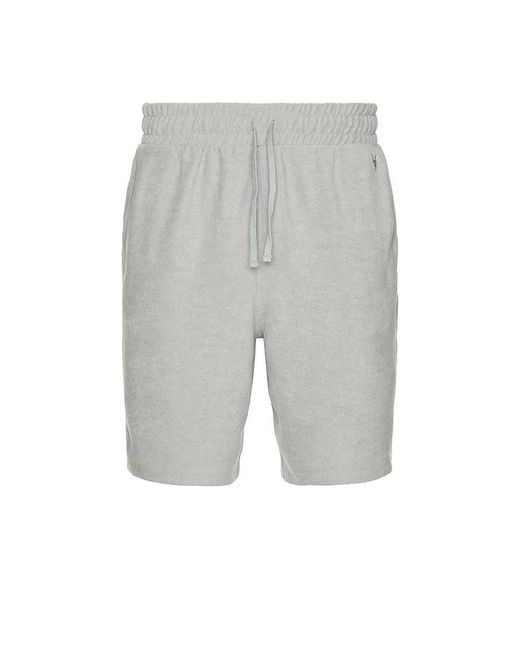 AllSaints White Felix Sweatshorts for men