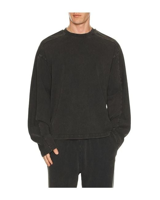 Entire studios Black Heavy Long Sleeve Tee for men