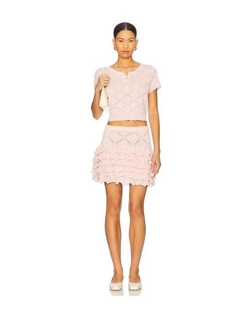 LoveShackFancy Multicolor Kalliope Skirt