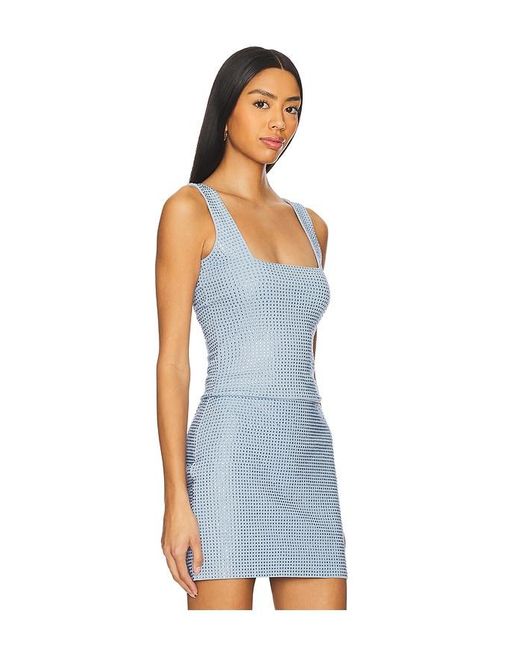 GOOD AMERICAN Blue Crystal Tank