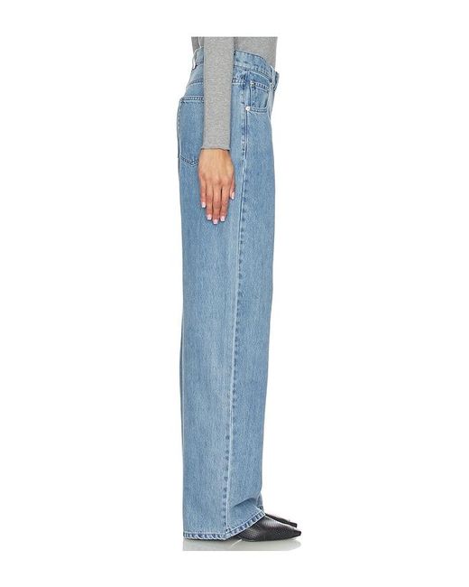 MOTHER OF ALL Blue Hedi Low Waist Wide Leg