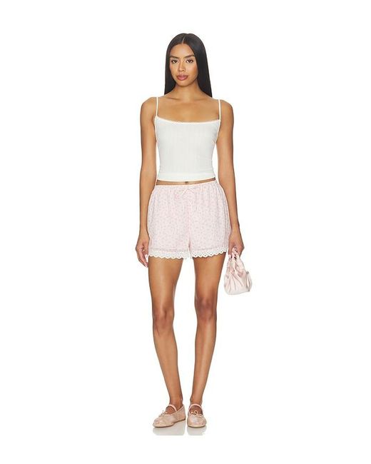 Lovers + Friends White Karlie Short