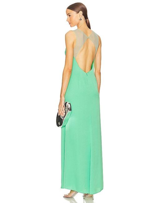 Sleeveless cut out gown BCBGMAXAZRIA de color Green