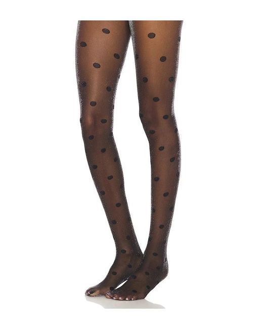 Stems Black Sparkle Dots Tights