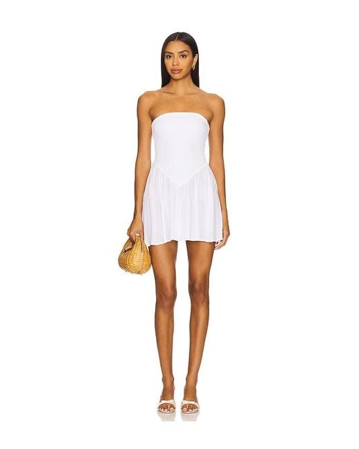 Lovers + Friends White Yasmina Mini Dress