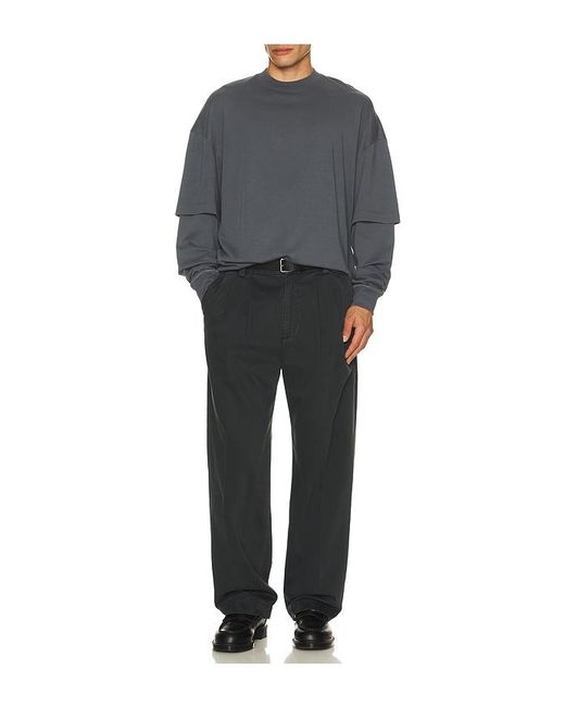 DARKPARK Gray Troy Double Sleeve Tee for men