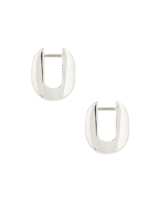 Jenny Bird White Teeni Toni Huggie Earrings