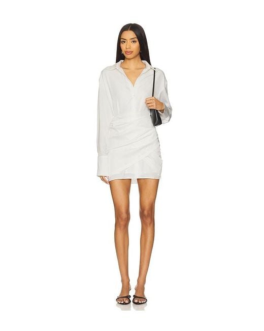 SNDY'S White Mae Shirt Dress