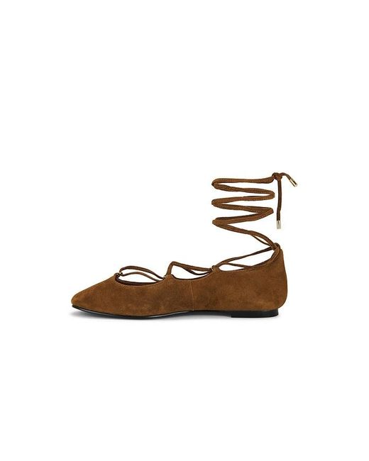Madewell Brown Greta Lace Up Flat