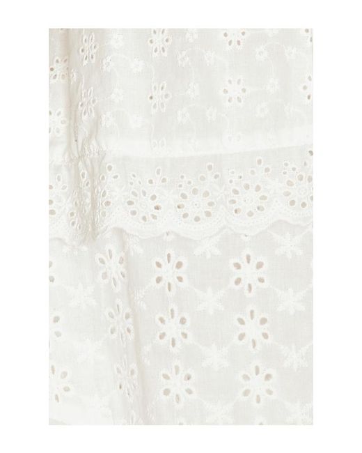 For Love & Lemons White Rosalyn Mini Dress