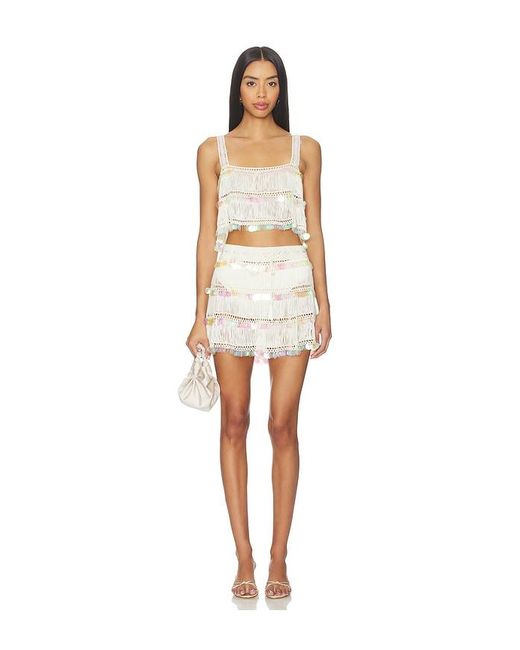 MY BEACHY SIDE White Viola Hand-Crocheted Top