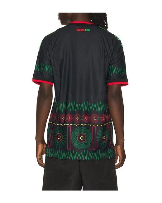 Adidas Originals Black Jff Jamaica 26 Away World Cup Jersey for men