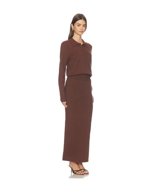 ALL THE WAYS Purple Emahlee Knit Maxi Skirt Set