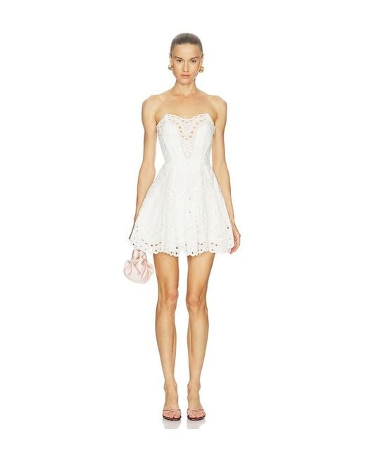 Charo Ruiz Bail Short Dress in White | Lyst Charo Ruiz Bail Short Dress in White | Lyst