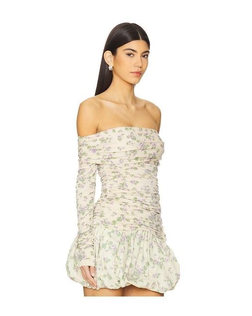 SWF Natural Off Shoulder Wrap Top