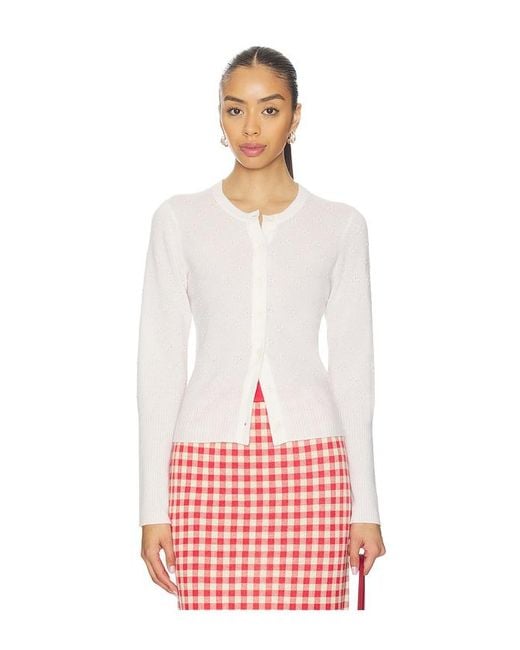 Guest In Residence White Compass Jane Cardigan