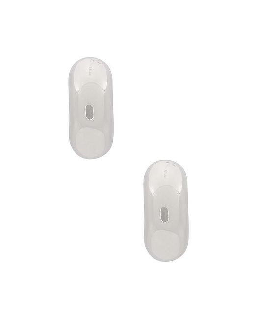 Jenny Bird White Tome Small Hoops