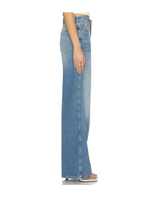 GOOD AMERICAN Blue Good Skate Wide Jeans