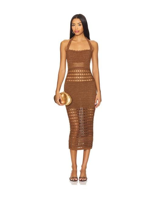 retroféte Multicolor Kleid Aus Häkelspitze Jaycee