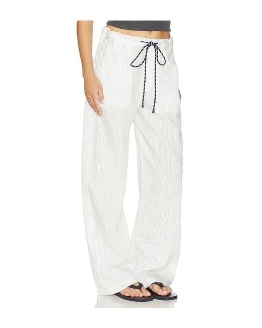 Citizens of Humanity White Brynn Drawstring Trouser