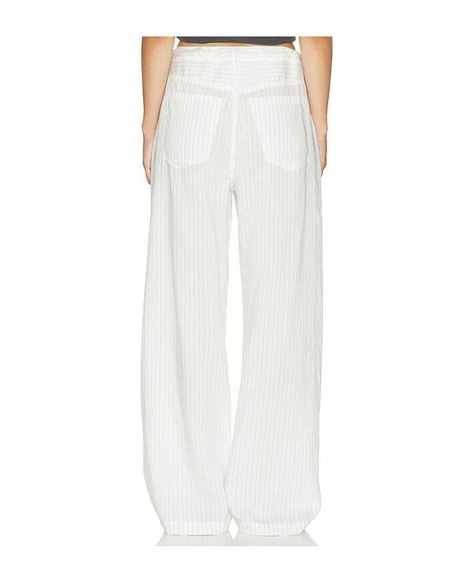 Citizens of Humanity White Brynn Drawstring Trouser