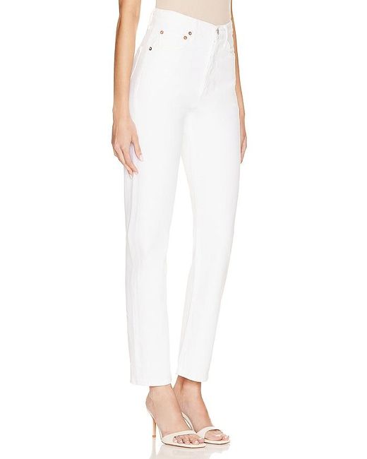 Agolde White 90's Pinch Waist Jeans
