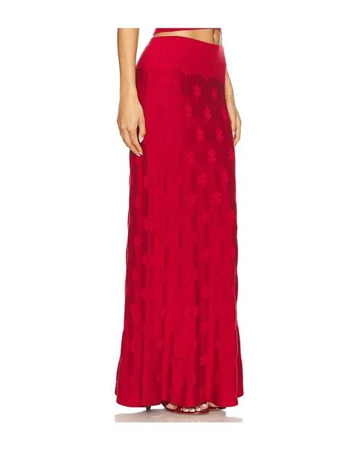 Asta Resort Red Lorena Skirt