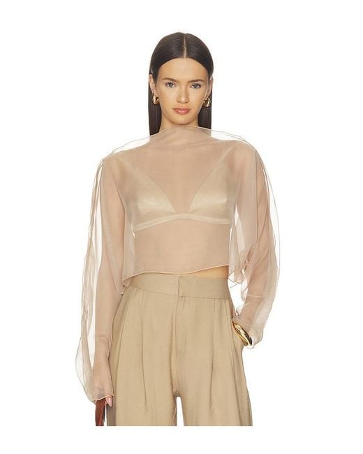 NonChalant Label Natural Ezra Top