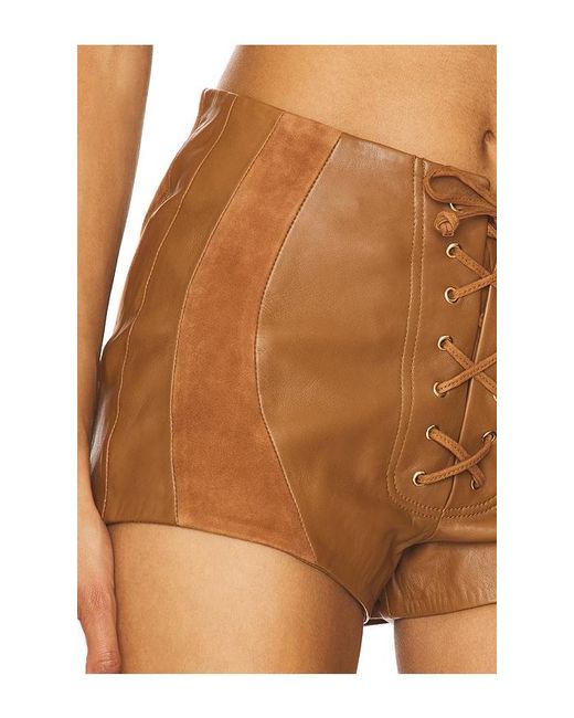 retroféte Multicolor Agda Suede Short