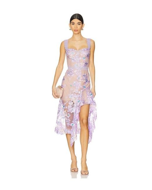 Bronx and Banco White Eva Midi Dress