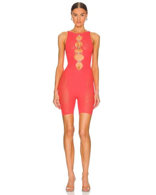 Poster Girl Synthetic The Jetta Jumpsuit in Coral (Red) Lyst UK