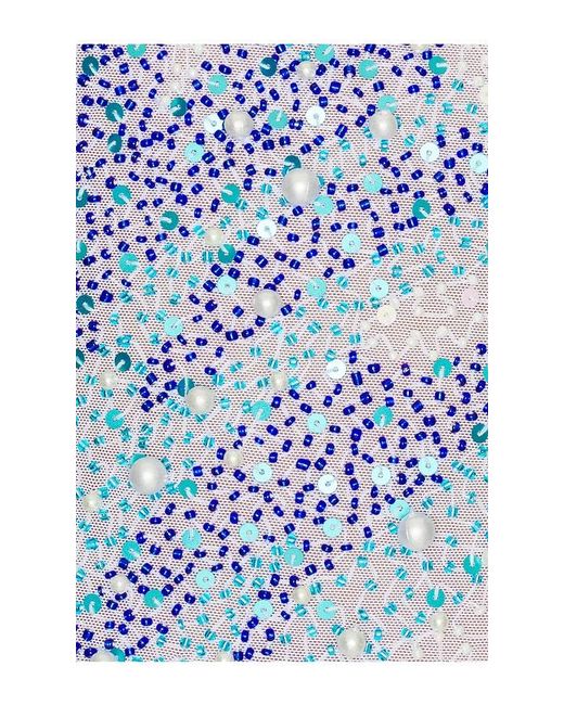 Leslie Amon Blue Surf Sequin Mini Dress