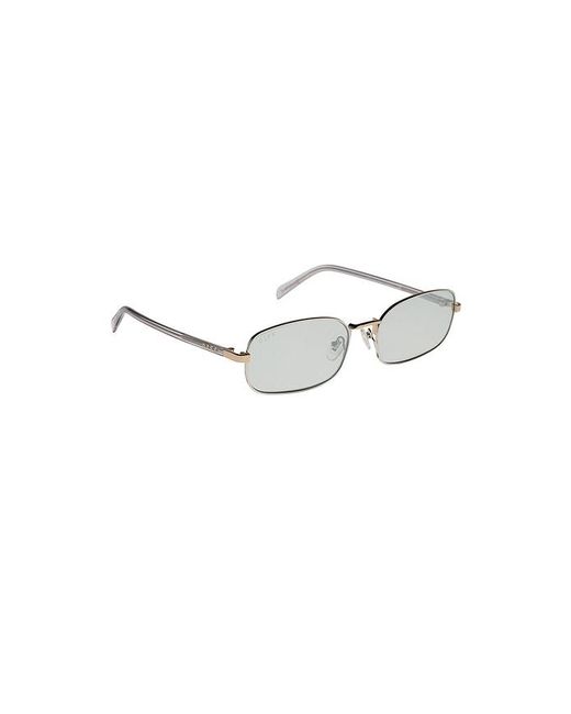 DIFF Metallic X Rachael Kirkconnell Metal Rectangle Sunglasses