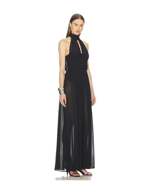 Camila Coelho Black Arlette Gown