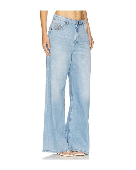 Pierna Ancha Love Machines En Color Azul Talla En One Teaspoon de color Blue