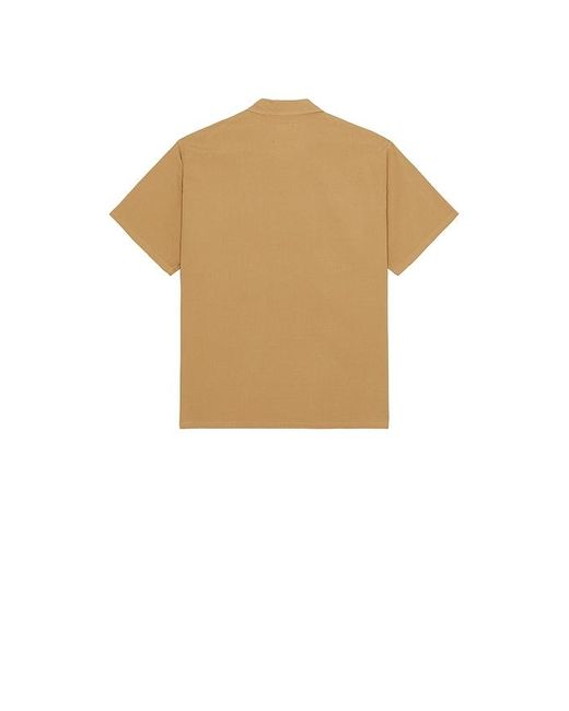 Beams Plus White Mil Sht Shirt Textured Ripstop for men
