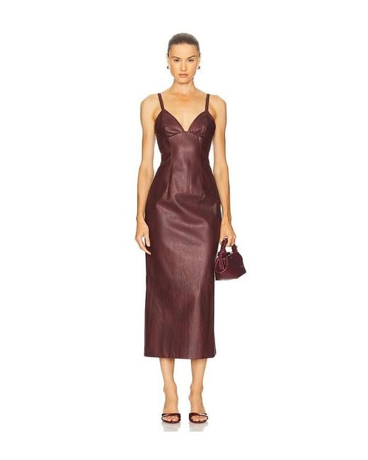 Bardot Red Estine Midi Dress