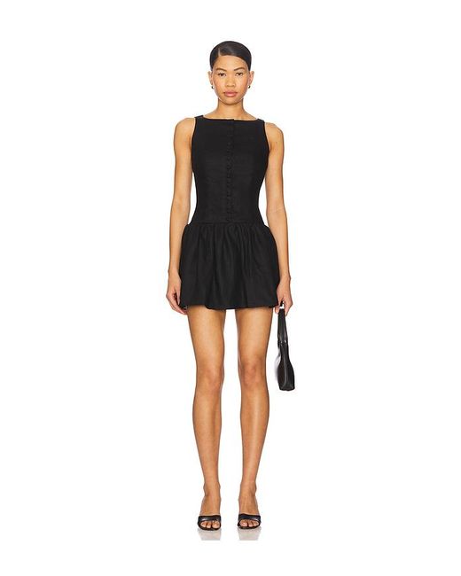 Faithfull The Brand Black Blair Mini Dress