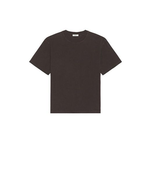 Agolde Black Asha Mock Neck Tee for men